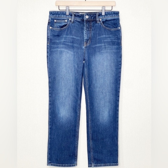 Free People Straight‎ Leg Jeans Size 30 Dark Wash - Picture 1 of 5